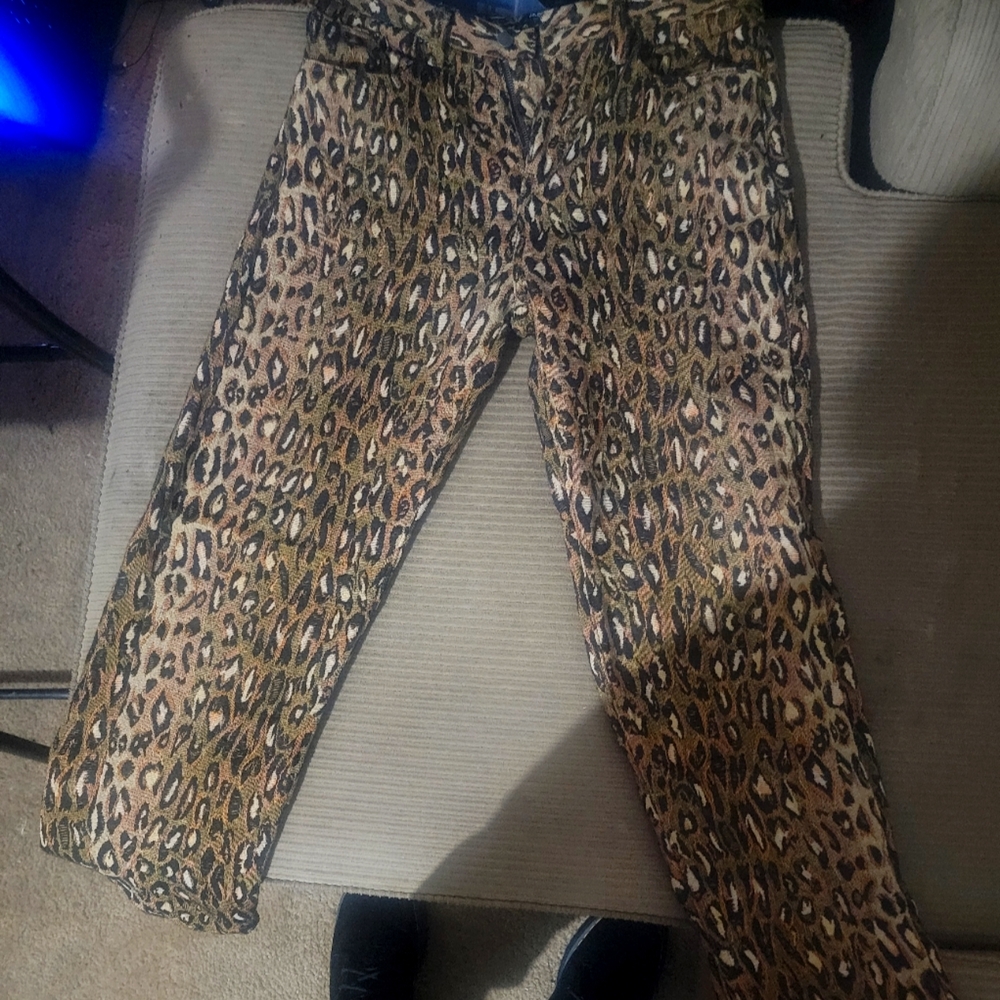 Jaded London Leopard Woven Pants